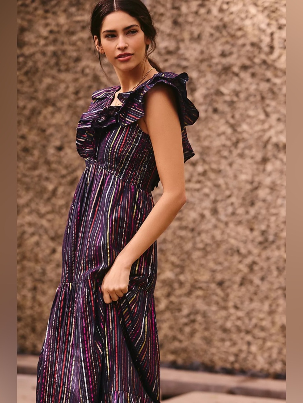 Anthropologie Roller Rabbit | Rainbow Ondine Dress